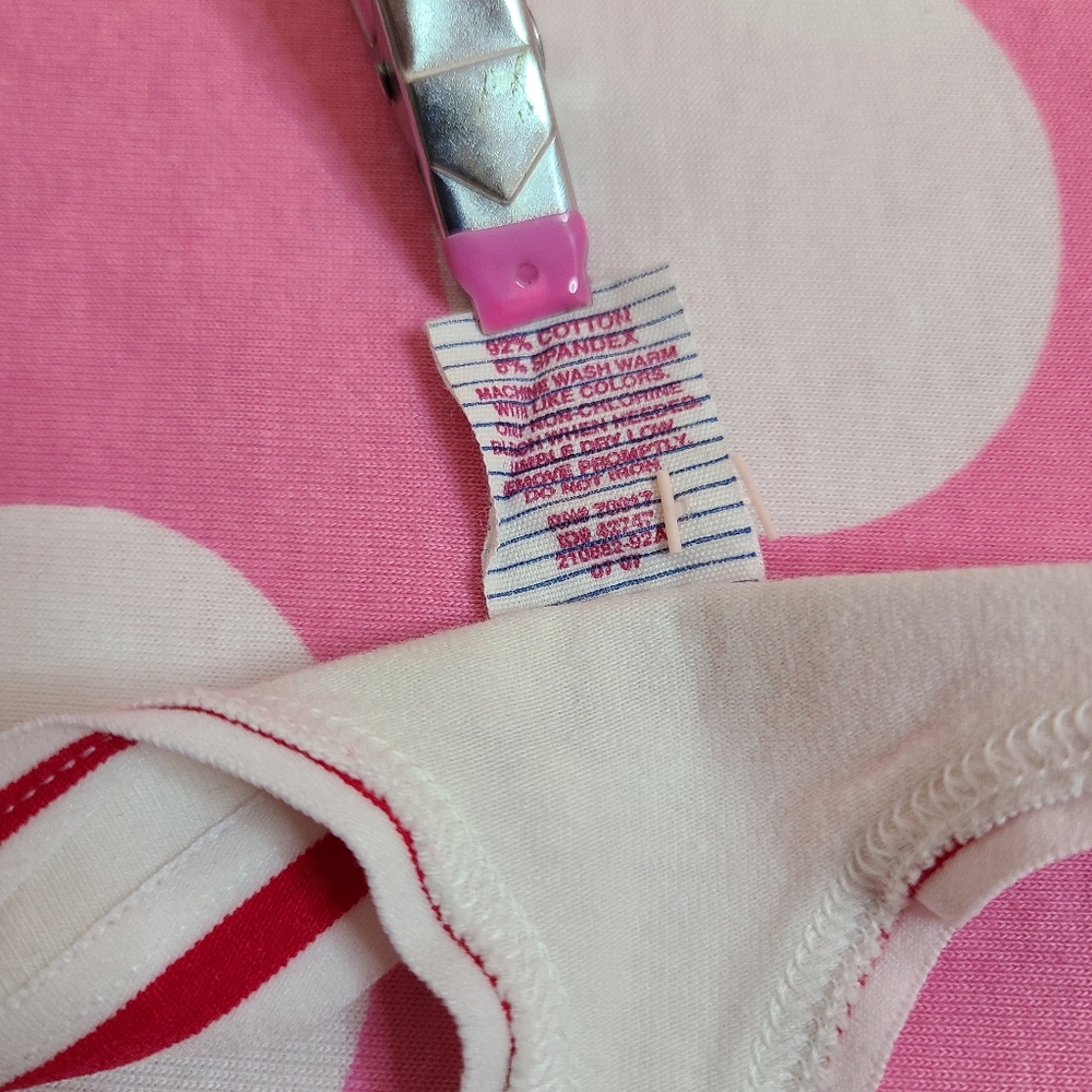 SOLD Rare VTG VS PINK Extra Low Rise Graphic Cotton Thong Panty Size Sm - Picture 6 of 6